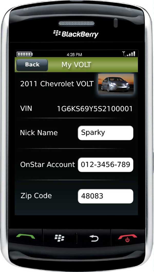 La Chevrlet Volt si comanda col telefonino
