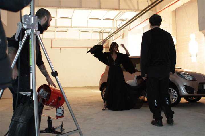 Il backstage dello spot Renault Twingo Miss Sixty con Belen Rodriguez