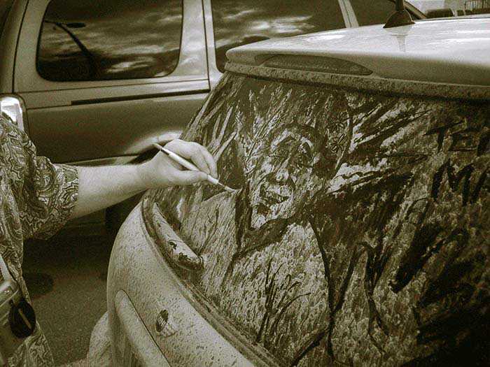 Vetri sporchi? No, opere d'arte...
