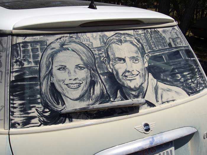 Vetri sporchi? No, opere d'arte...