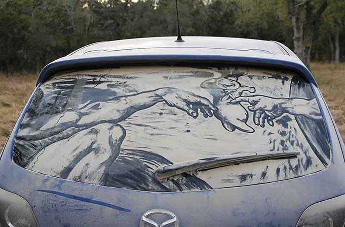Vetri sporchi? No, opere d'arte...