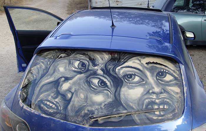 Vetri sporchi? No, opere d'arte...