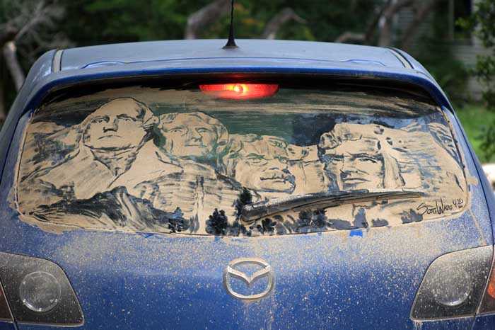 Vetri sporchi? No, opere d'arte...