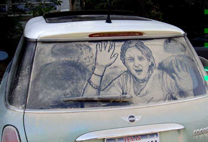 Vetri sporchi? No, opere d'arte...