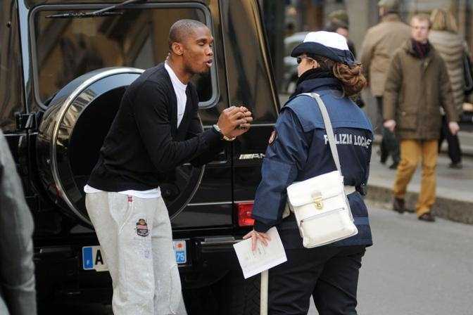Eto'o multato a Milano