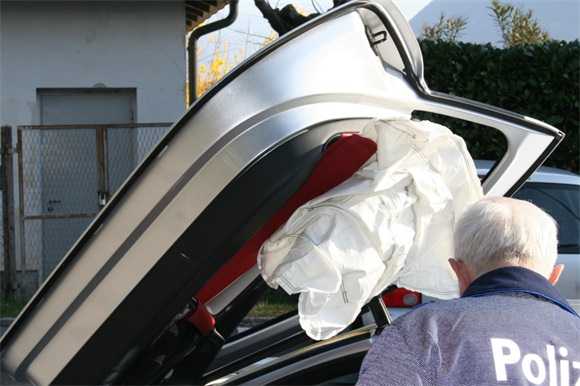 Mercedes McLaren SLR incidentata