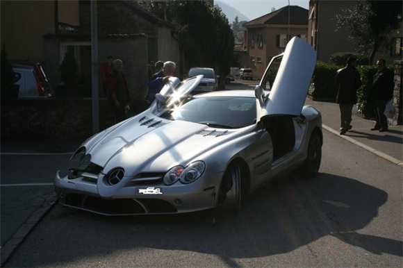 Mercedes McLaren SLR incidentata