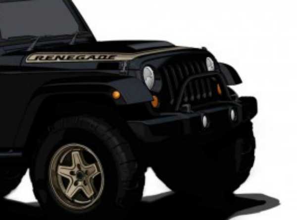 Jeep Wrangler Renegade e Pork Chop, i primi bozzetti