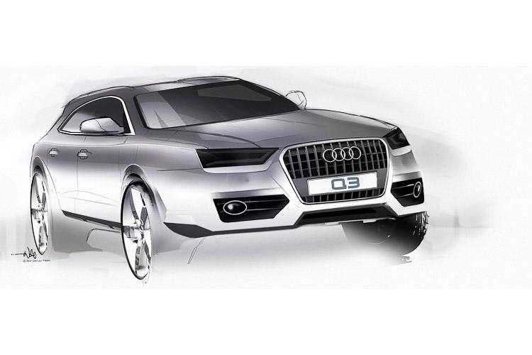 Audi Q3 bozzetti e teaser ufficiali