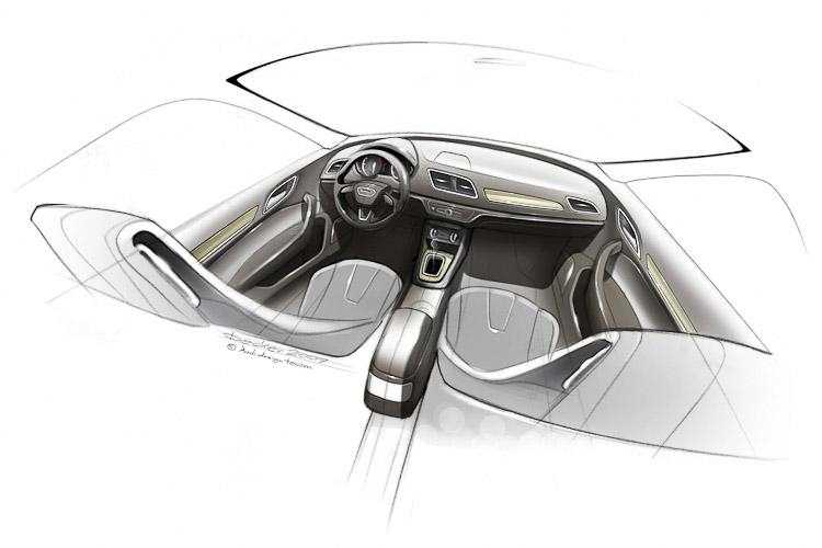 Audi Q3 bozzetti e teaser ufficiali