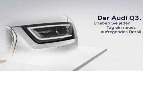 Audi Q3 bozzetti e teaser ufficiali