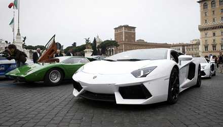 Lamborghini Aventador a Roma