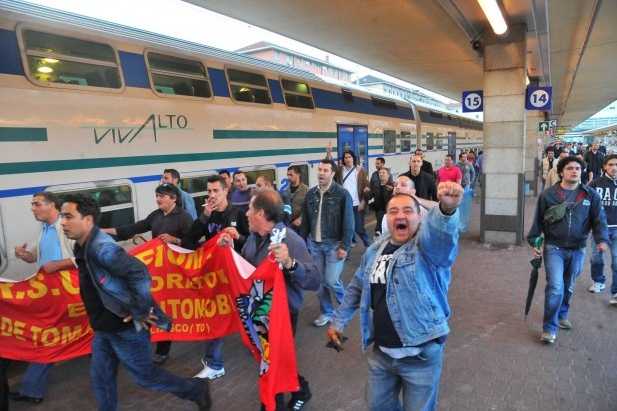 De Tomaso, la protesta degli operai