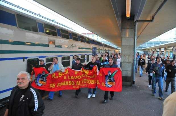 De Tomaso, la protesta degli operai