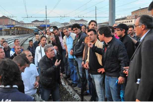 De Tomaso, la protesta degli operai