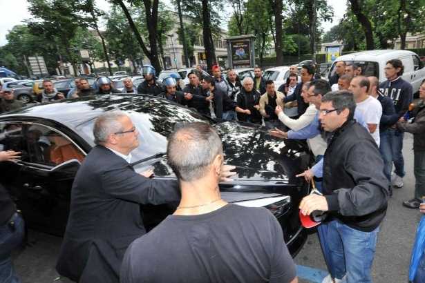 De Tomaso, la protesta degli operai