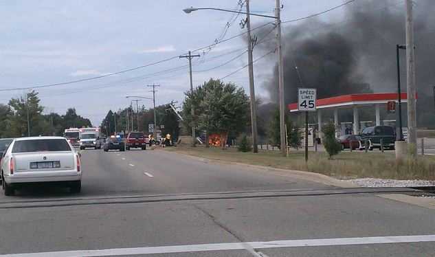 Incidente Ford GT: si spezza in due e prende fuoco