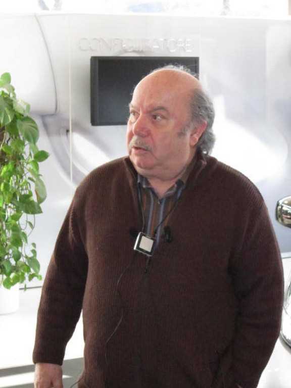 Lino Banfi con la Citroen C-Zero