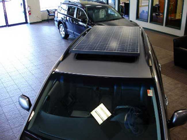 Subaru Tribeca a energia solare