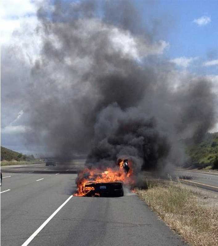 Incendio Lamborghini Aventador
