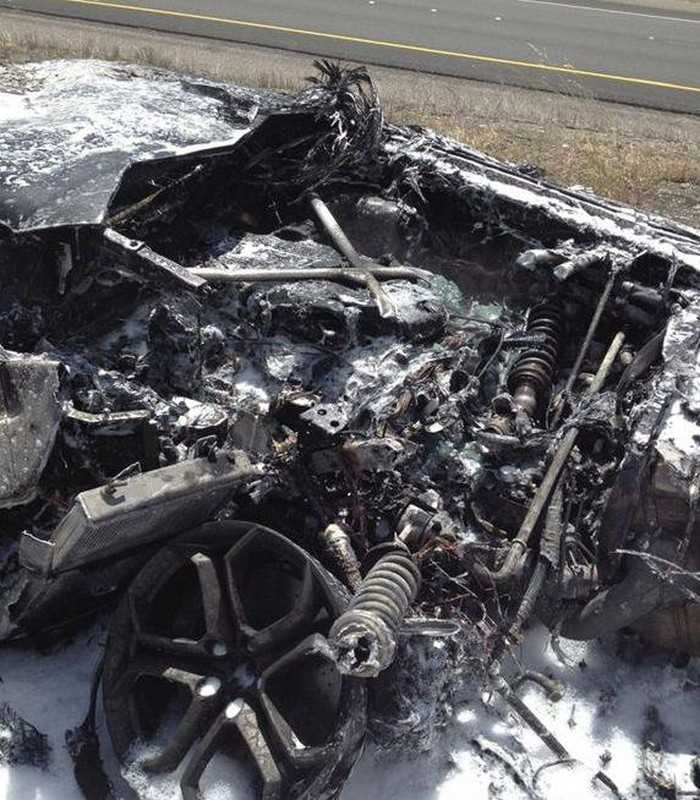 Incendio Lamborghini Aventador
