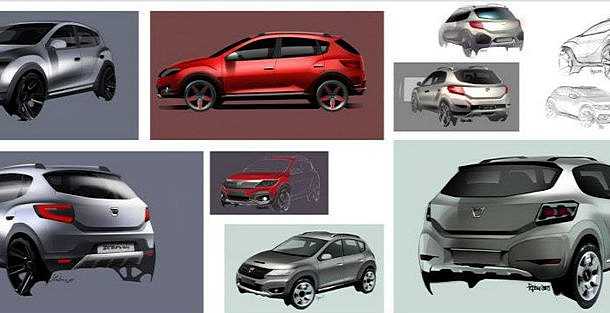 Dacia Logan e Dacia Sandero: bozzetti ufficiali