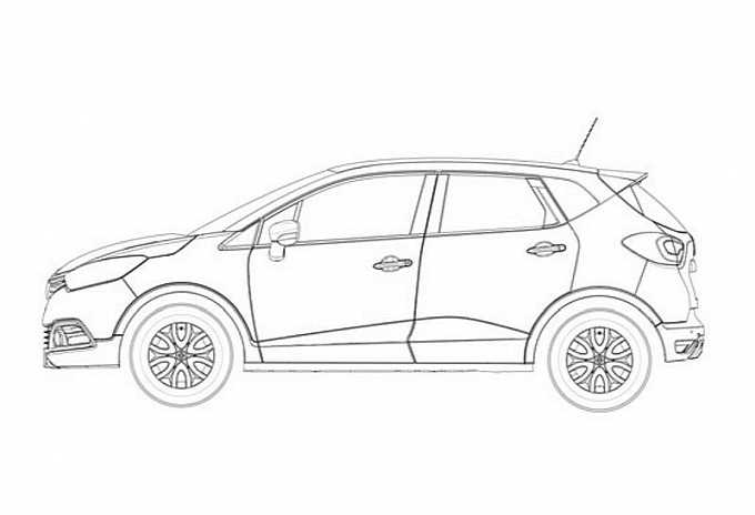 Renault Captur: i bozzetti ufficiali