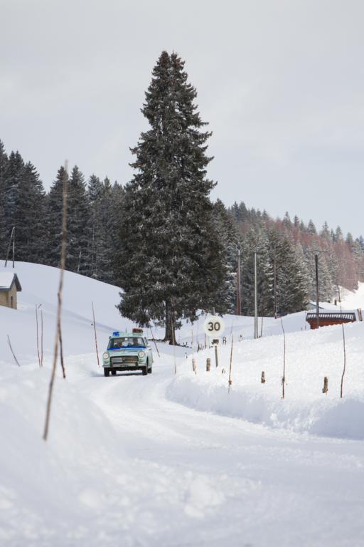Rallye Neige et Glace 2014 con la Peugeot 404 del 1961