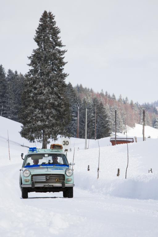 Rallye Neige et Glace 2014 con la Peugeot 404 del 1961