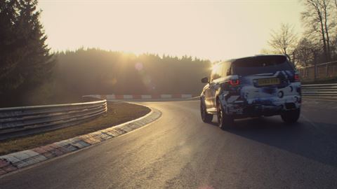 Range Rover Sport SVR al Nurburgring