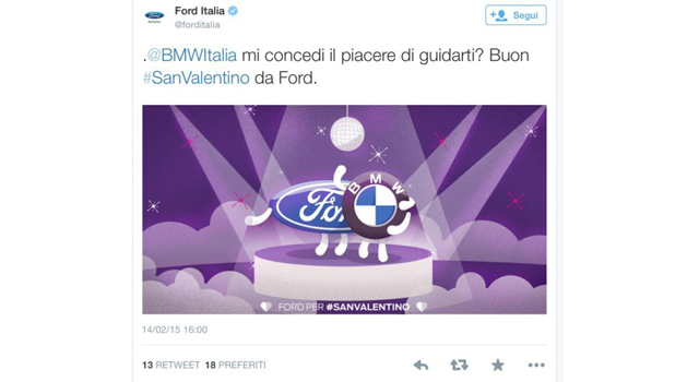 A San Valentino Ford ci prova con tutte