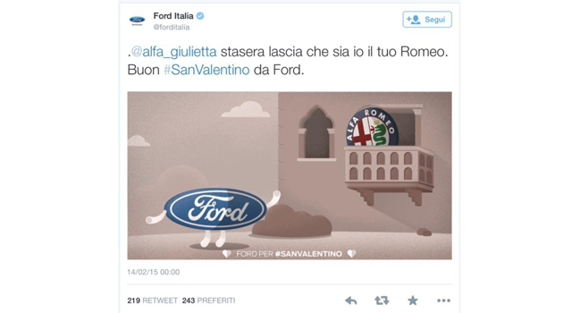 A San Valentino Ford ci prova con tutte