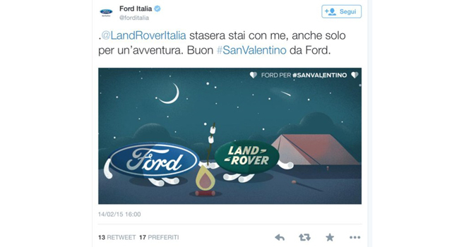 A San Valentino Ford ci prova con tutte