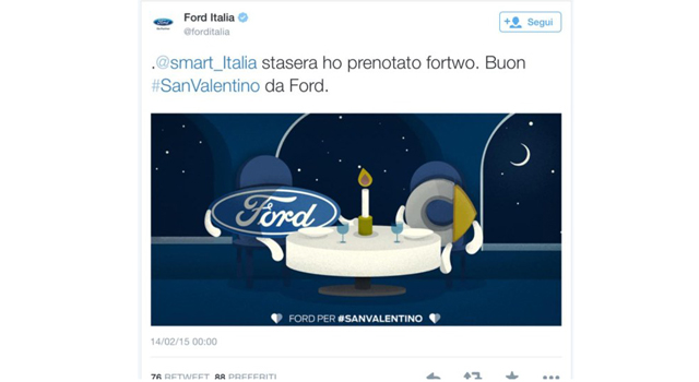 A San Valentino Ford ci prova con tutte