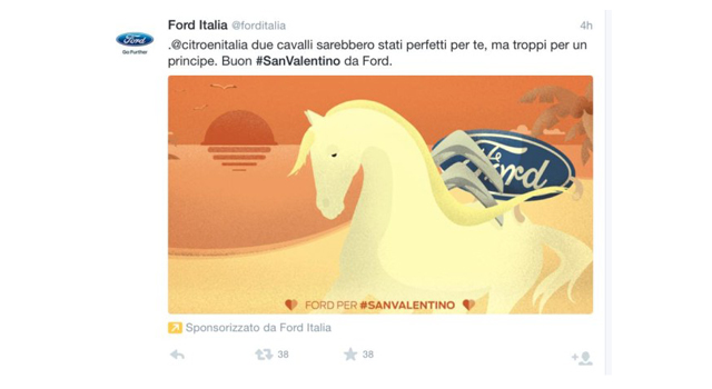 A San Valentino Ford ci prova con tutte