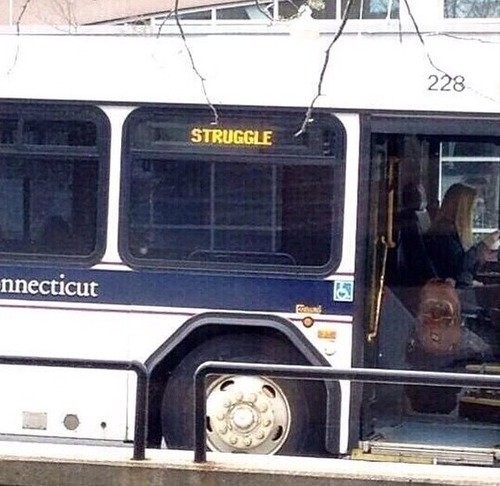 Le scritte sugli autobus più assurde