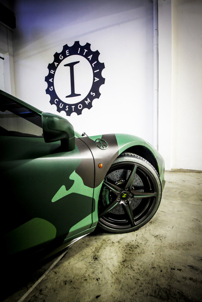 Ferrari 458 Italia Camouflage by Lapo Elkann