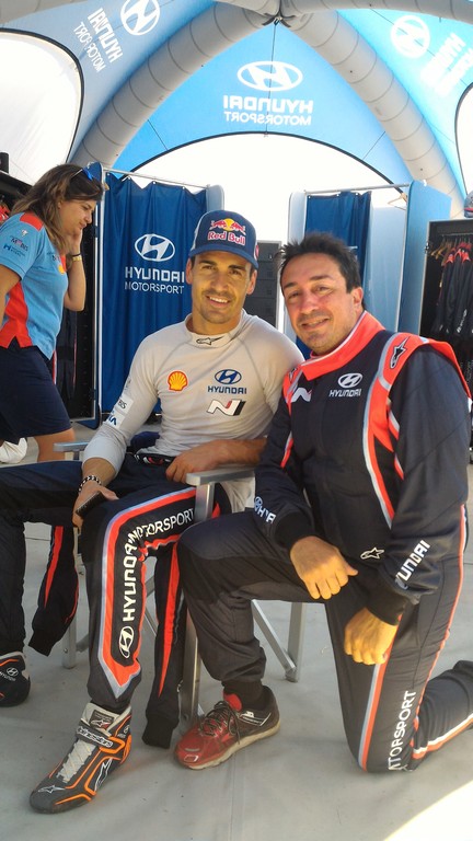 WRC Hyundai, in auto con Dani Sordo