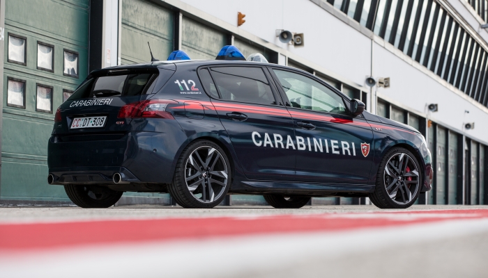 I Carabinieri a lezione di guida sportiva dal campione di rally Andreucci: foto ufficiali