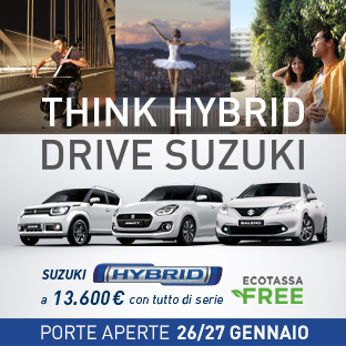 Suzuki Hybrid porte aperte gennaio 2019