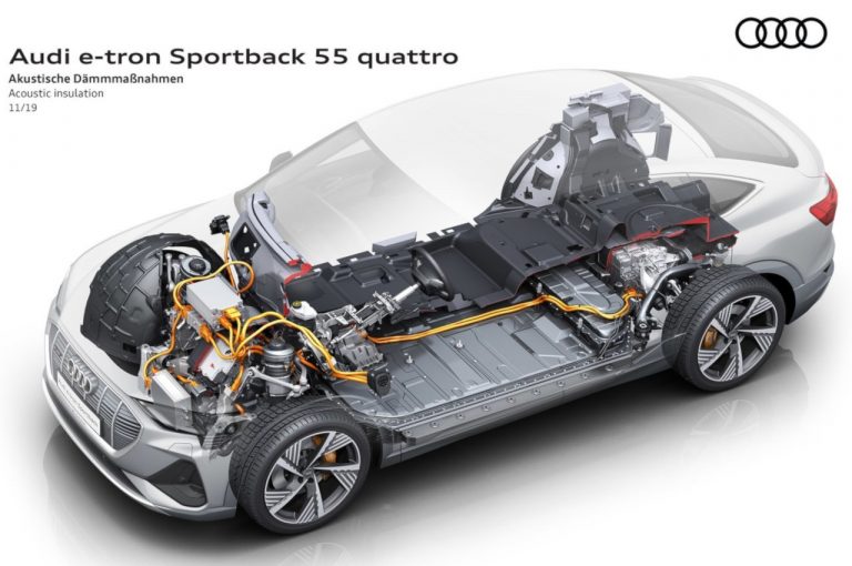 Audie-tron Sportback, la tecnica: immagini ufficiali