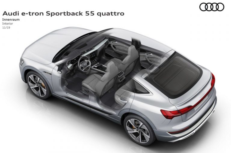 Audie-tron Sportback, la tecnica: immagini ufficiali