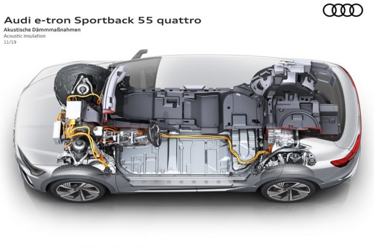 Audie-tron Sportback, la tecnica: immagini ufficiali