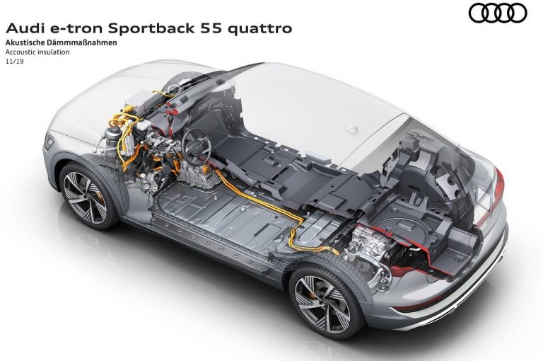 Audie-tron Sportback, la tecnica: immagini ufficiali