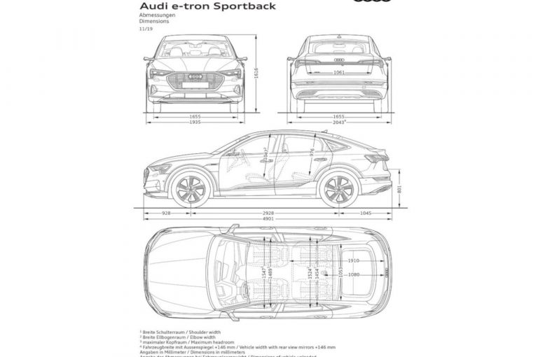 Audie-tron Sportback, la tecnica: immagini ufficiali