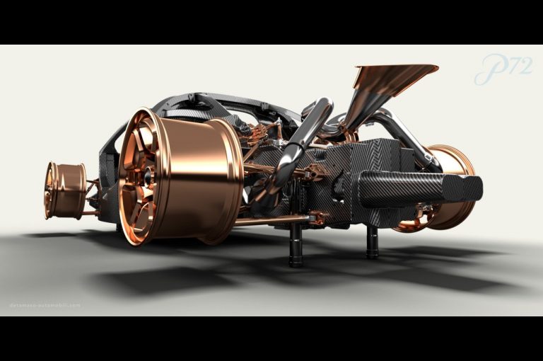 De Tomaso P72, estetica, tecnica, progettazione: immagini ufficiali
