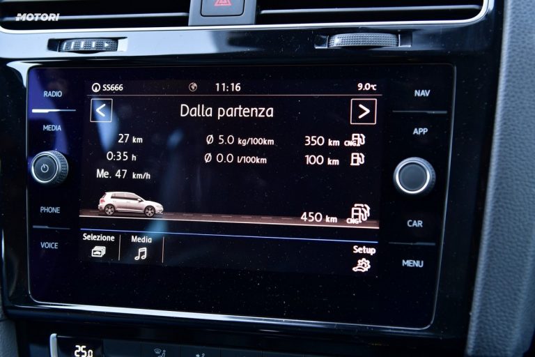 Volkswagen Golf 1.5 TGI: la prova su strada