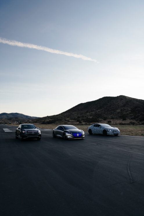 Presentate a Los Angeles le Mercedes-Benz EQS