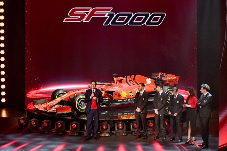 Ferrari SF1000 F1 2020: immagini della presentazione