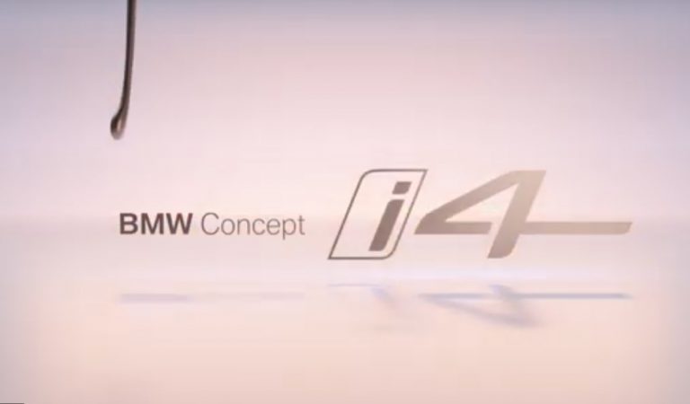 Bmw i4 Concept: le immagni teaser